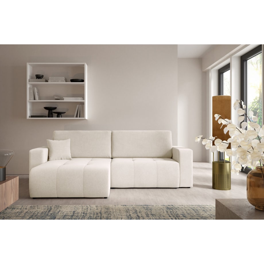 Narożnik MOLINIO L z funkcją spania z pojemnik na pościel Kolor: Wind 02