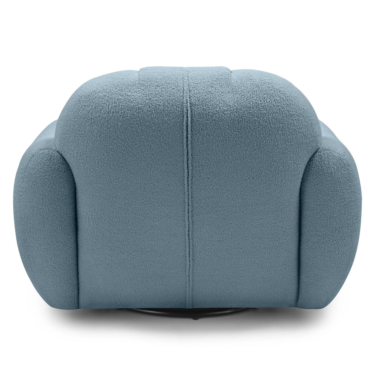 Fotel obrotowy 77x106x85 PALLASS bouclé niebieski