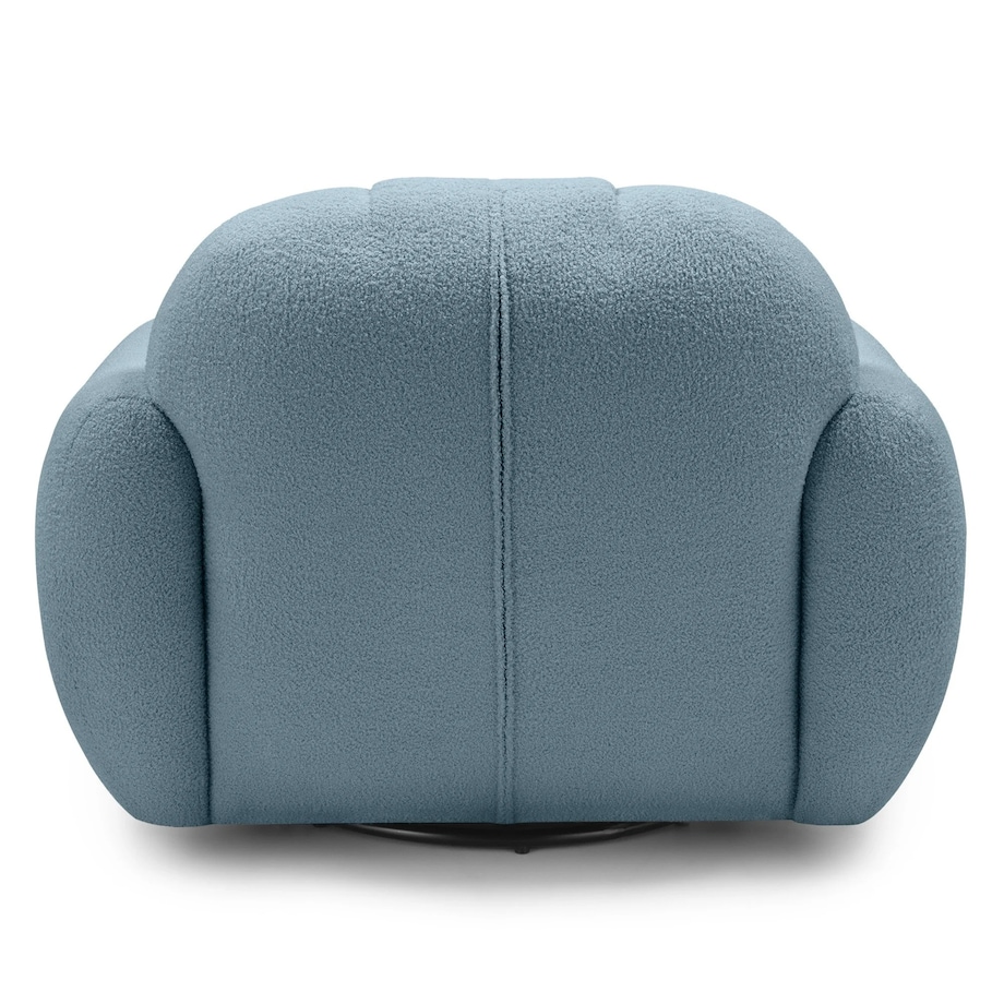 Fotel obrotowy 77x106x85 PALLASS bouclé niebieski