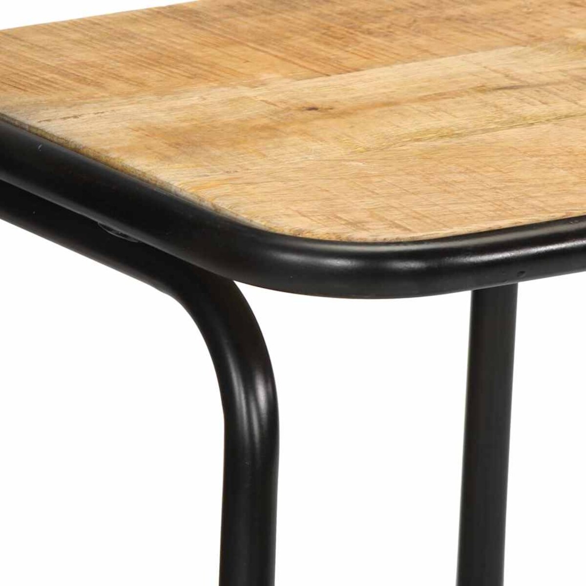 vidaXL Hokery barowe 4 szt. 46x35,5x80 cm Drewno lite surowe mango