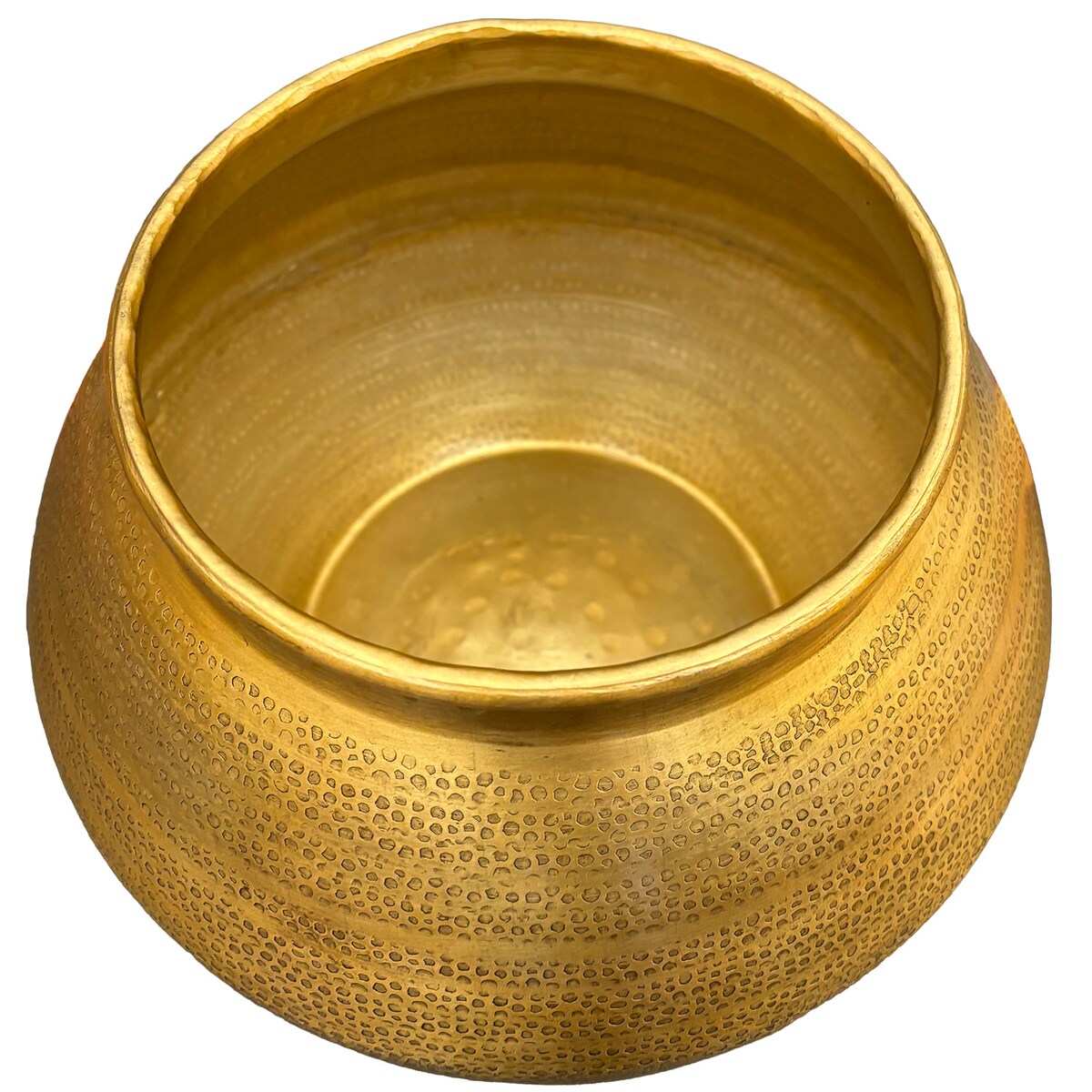 DONICZKA OSŁONKA ZŁOTA DUŻA 28cm płaska loft na bonsai zamiokulkas taras