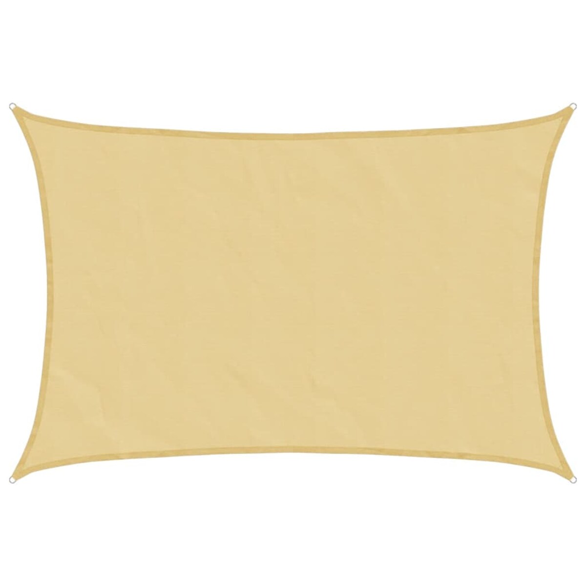 vidaXL Żagiel przeciwsłoneczny, piaskowy, 3,5x2,5 m, 100% poliester