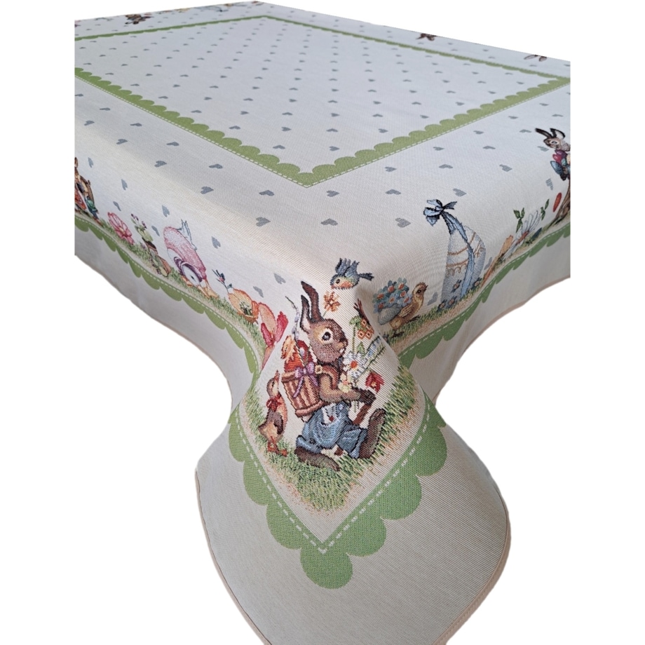 Obrus Wielkanocny Na Stół 120X140 Cm Ozdobny Dekoracyjny
