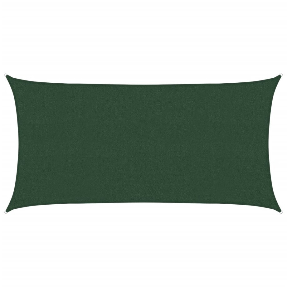 vidaXL Żagiel przeciwsłoneczny, 160 g/m², ciemnozielony, 2,5x4,5 m