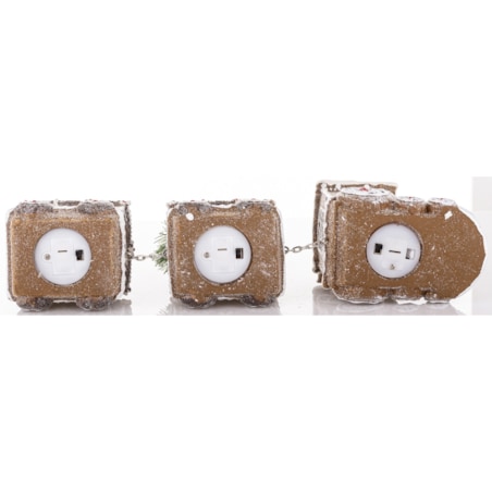 Dekoracja - pociąg piernikowy LED 19x45x10,5 cm TRENA