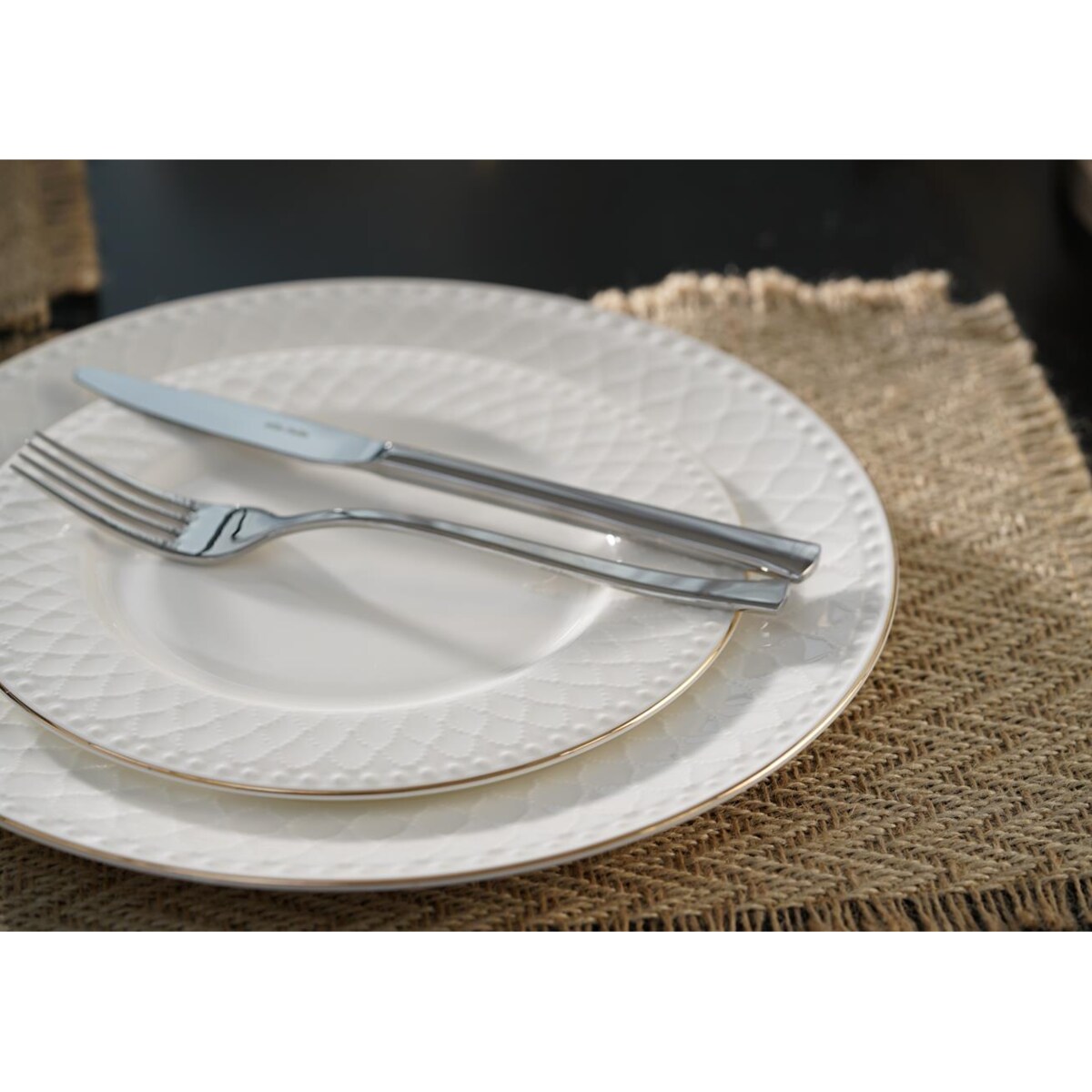 VILLA ITALIA Serwis obiadowy porcelanowy na 6 osób ROMA GOLD