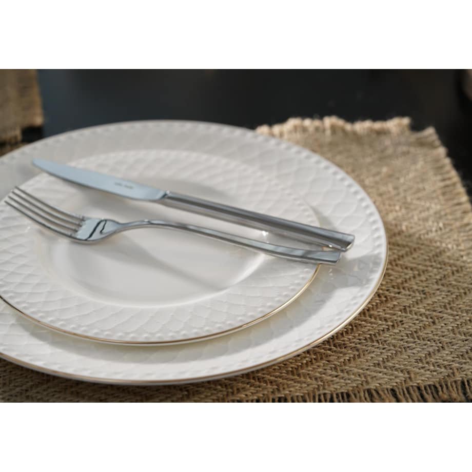 VILLA ITALIA Serwis obiadowy porcelanowy na 6 osób ROMA GOLD