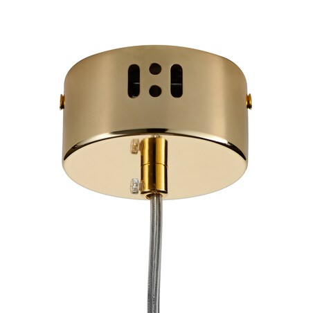 Lampa wisząca do jadalni Golden Pipe DN916 Step sopel tuba złota