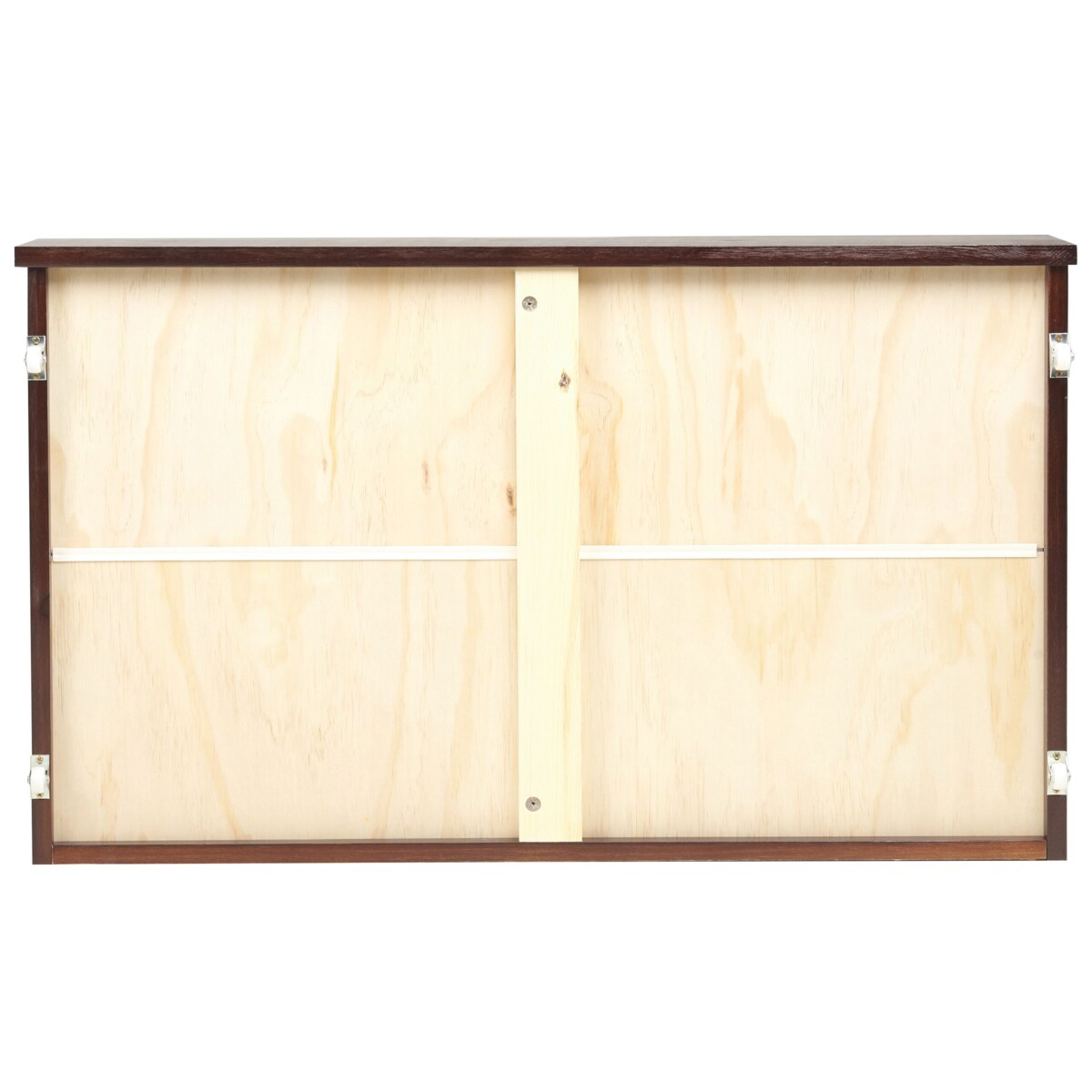 Zestaw 2 szuflad pod łóżko ciemne drewno RUMILLY