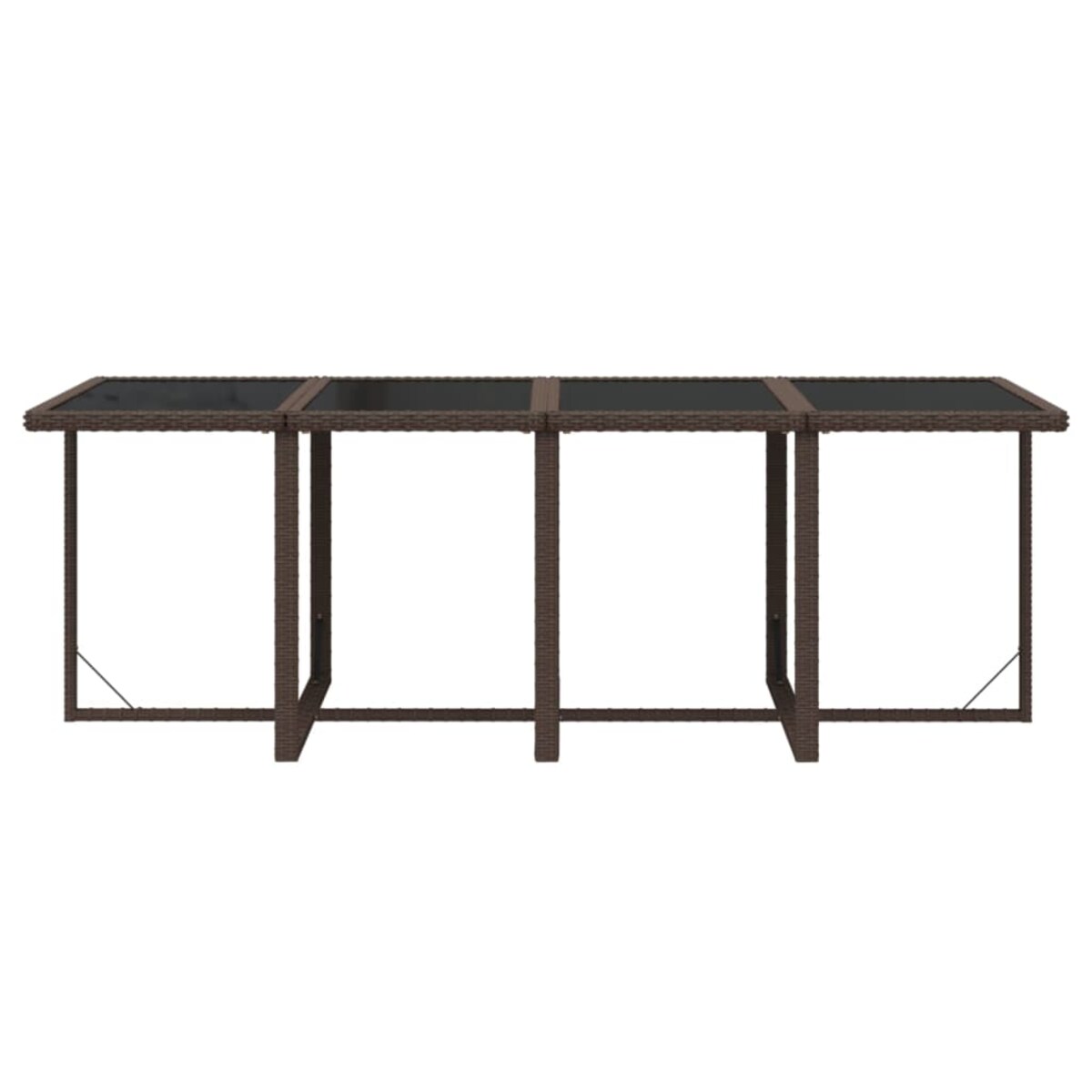 vidaXL 9-cz. zestaw mebli ogrodowych z poduszkami, polirattan, brązowy