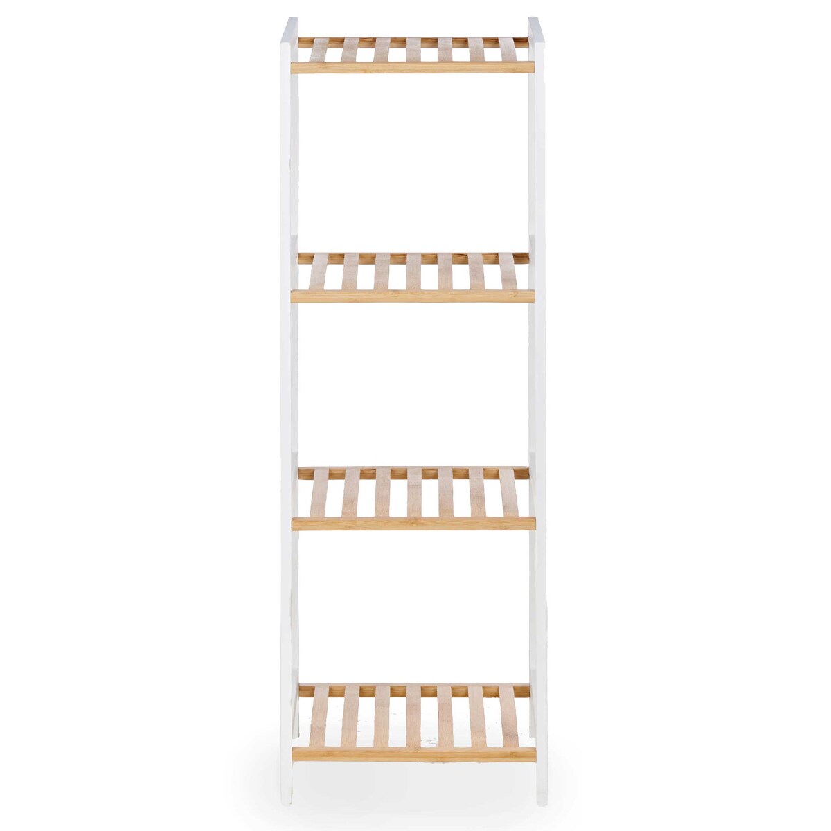 Wąski regał bambusowy SQUARE, 35 x 30 x 100 cm