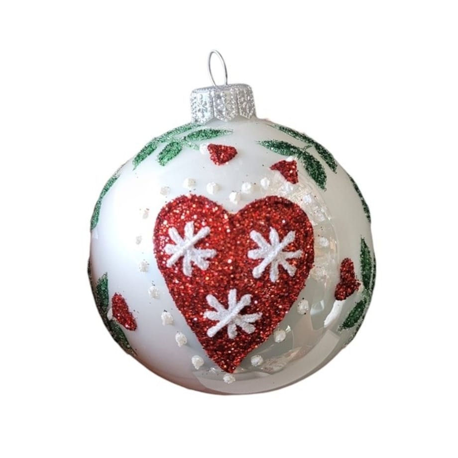 Bombka szklana 4 szt. Ø 100 mm FOLCLORE