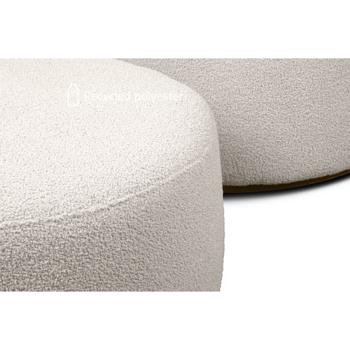 KONSIMO RAGGI Puf baranek baranek biały baranek