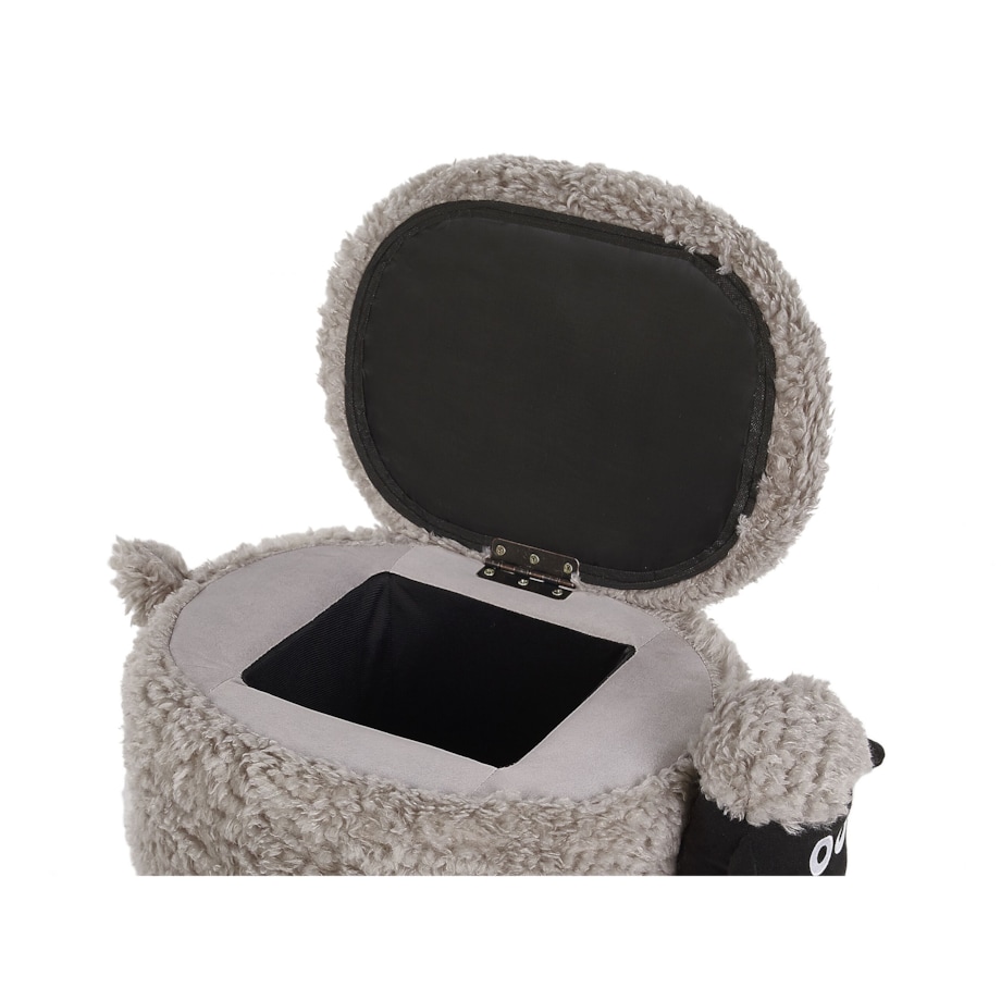 Pufa zwierzak ze schowkiem szara SHEEP