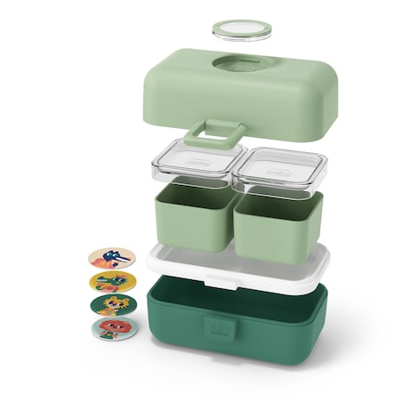 Lunchbox dziecięcy Green Forest Tresor, 800 ml, Monbento