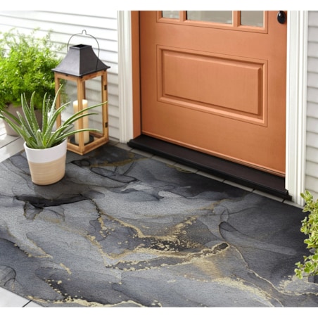 Wycieraczka zewnętrzna XXL Szary marmur 150x100cm
