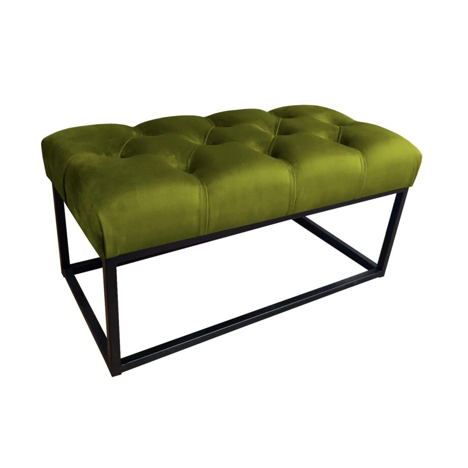 Ławka CHARLIE BL VELVET oliwkowa