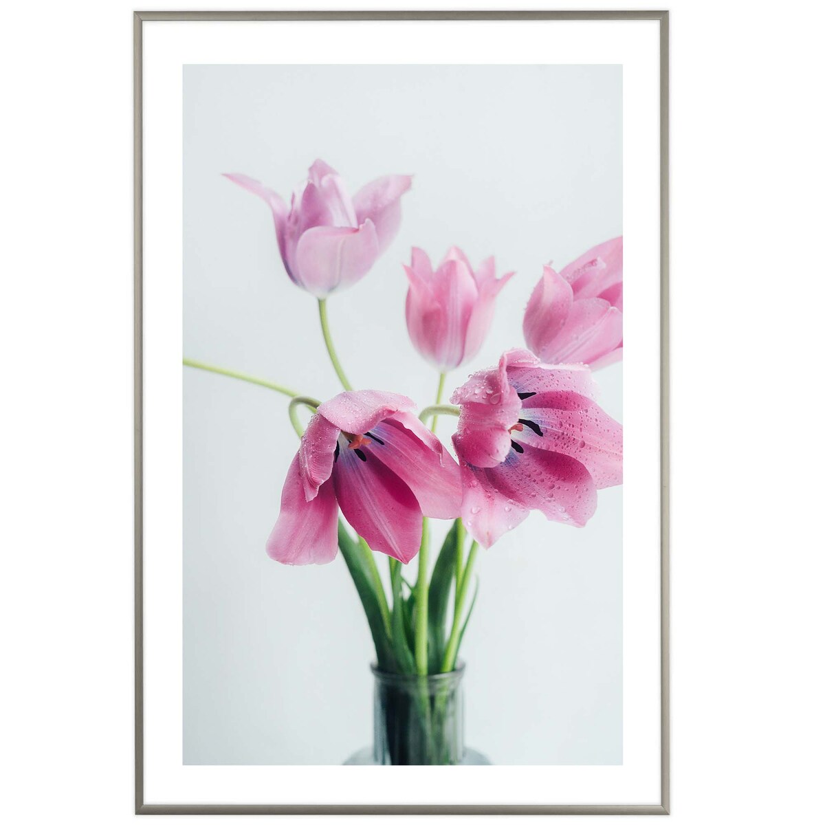 Ramka na zdjęcia 62x93 cm aluminiowa srebrna ramka do zdjęć 93x62 cm LUCA®