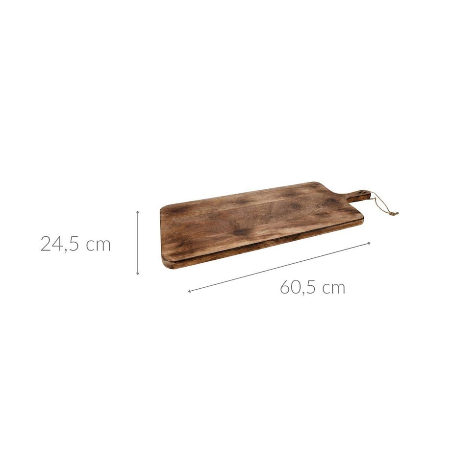 Deska do krojenia i serwowania, drewno mango, 57 cm