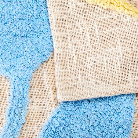 Narzuta na łóżko z tuftowanymi kwiatami, Wildflowers, 240x260 cm