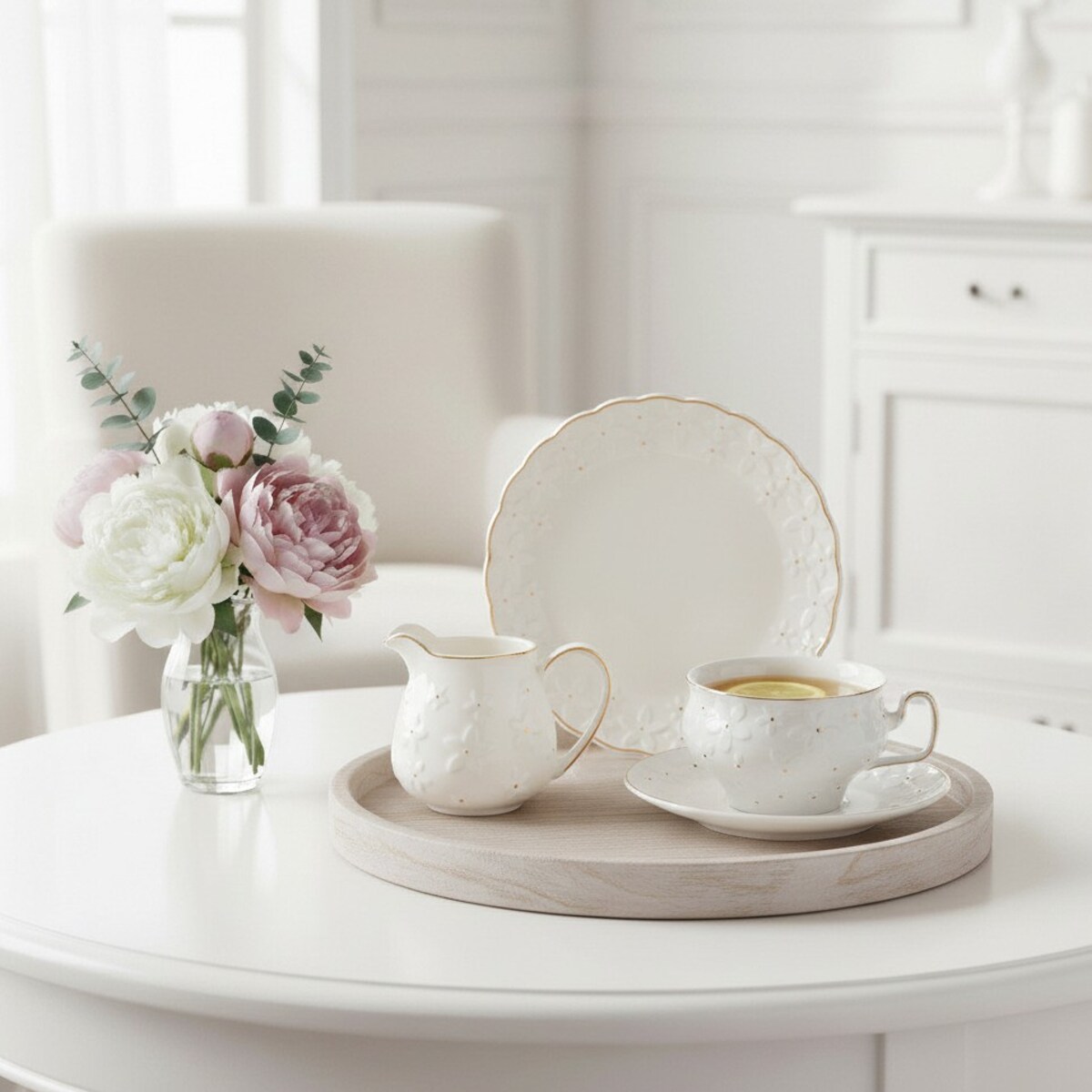 VILLA ITALIA Filiżanka do herbaty porcelanowa 280 ml FIORELLA