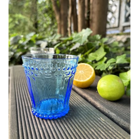 VILLA ITALIA Szklanka niebieska 250 ml MODERN