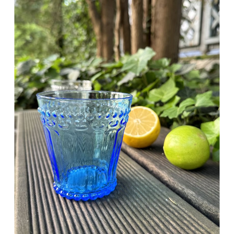 VILLA ITALIA Szklanka niebieska 250 ml MODERN