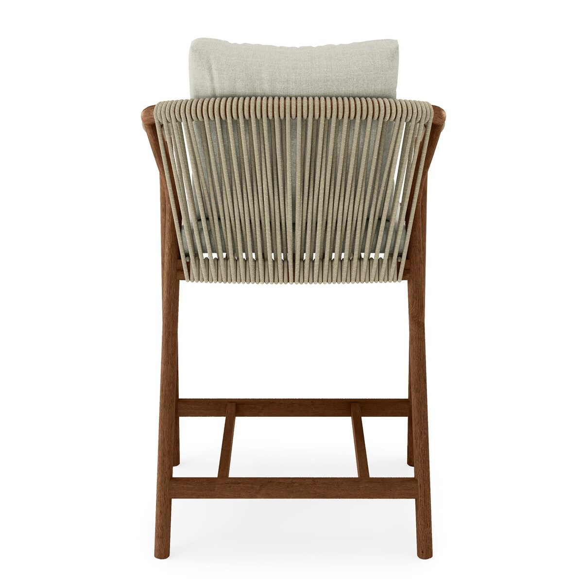 Zestaw ogrodowy: stół i 2 hokery z plecionką ze sznurka Roviga