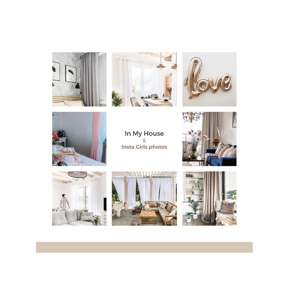 Gotwa Zasłona do Salonu Beżowa 140 x 280 Taśma Żabki Tunel Aura Boho Gładka