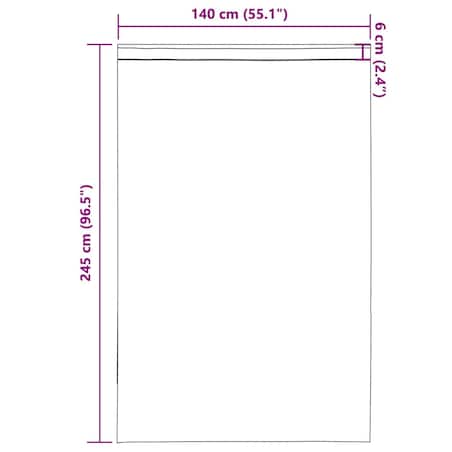 vidaXL Zasłony woalowe z kieszeniami na drążek 2 szt. Jasnobrązowe
