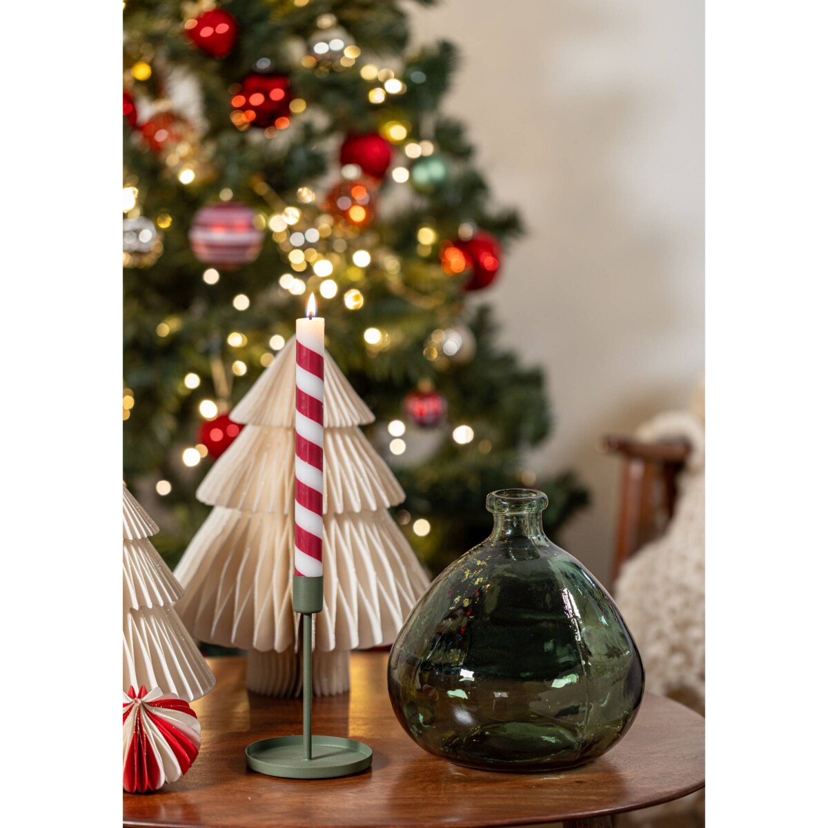 Wazon dekoracyjny, szklany, okrągły, Ø 23 cm