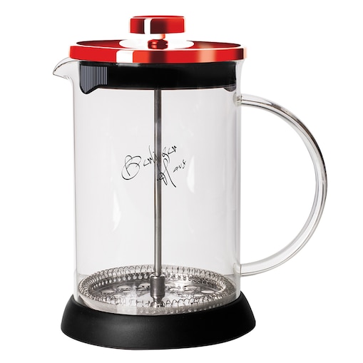 Zaparzacz tłokowy do herbaty kawy 600ml French Press BERLINGER HAUS Metallic Burgundy
