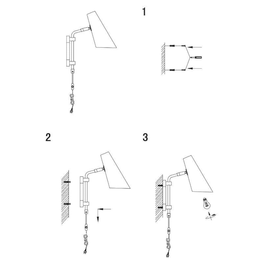 Kinkiet LAMPA ścienna CAL 106782 Markslojd metalowa OPRAWA reflektorek na wysięgniku czarny