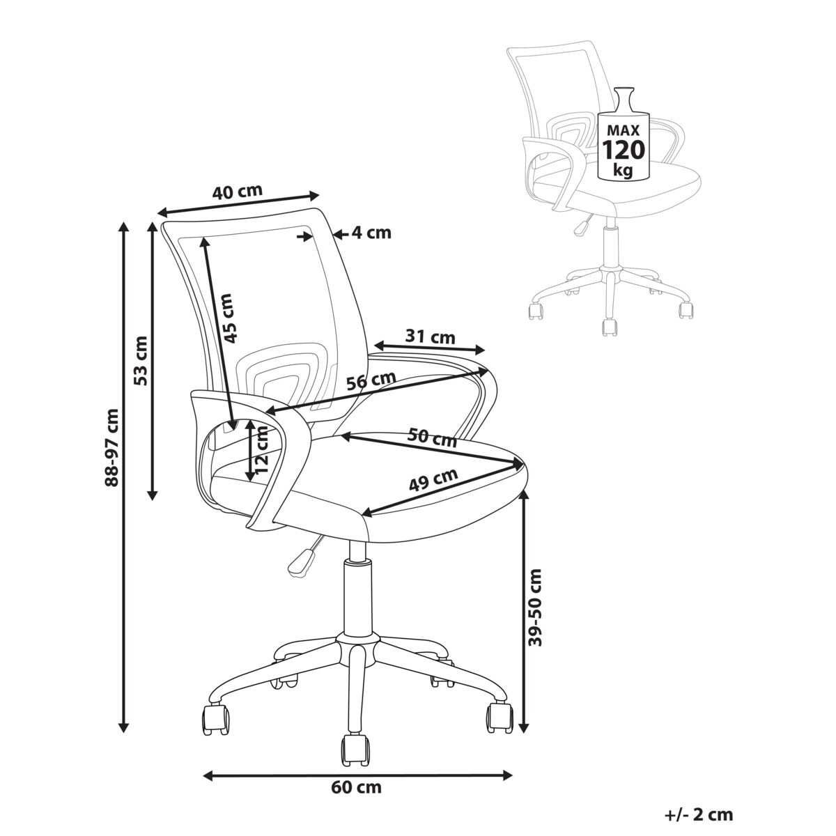 Krzesło biurowe regulowane limonkowe SOLID