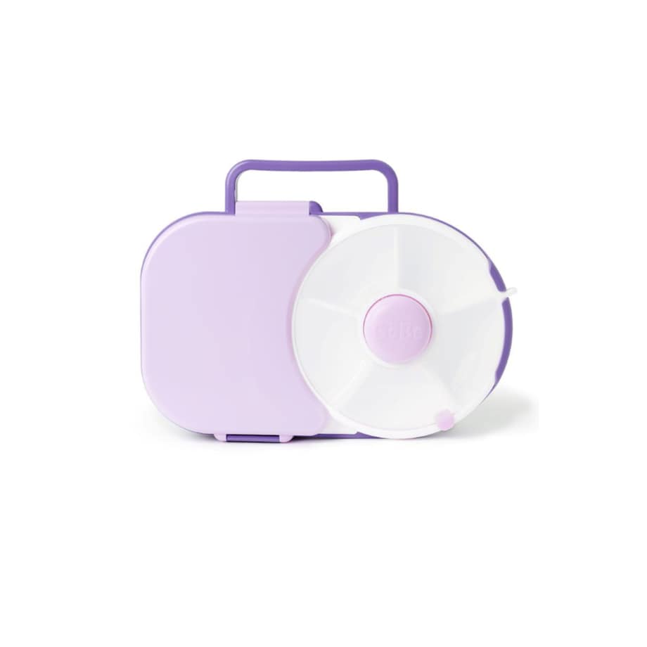 GOBE 2IN1 LUNCHBOX & SNACK SPINNER śniadaniówka dla dzieci, Grape Purple