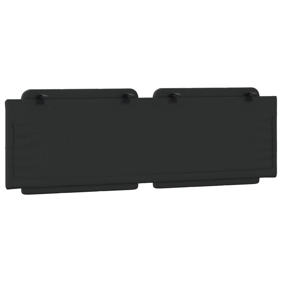 vidaXL Poduszka na wezgłowie, Zadar, czarna, 160 cm, sztuczna skóra