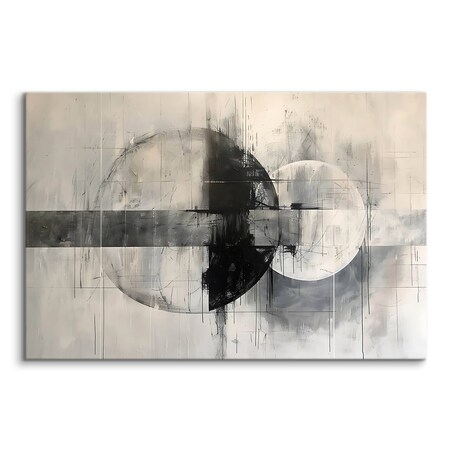 Obraz Na Płótnie Do Salonu Beton Abstrakcja Okręgi Nowoczesny Styl 70x50cm