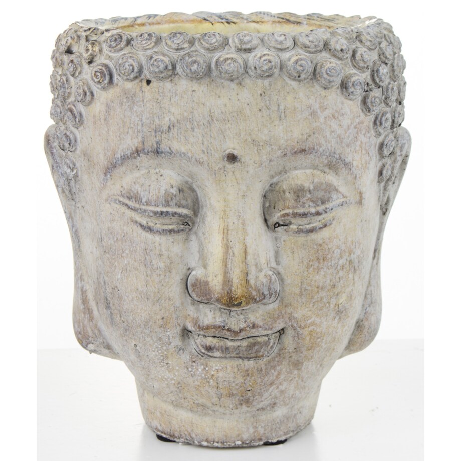 Osłonka cementowa Buddha 16x14x14 cm