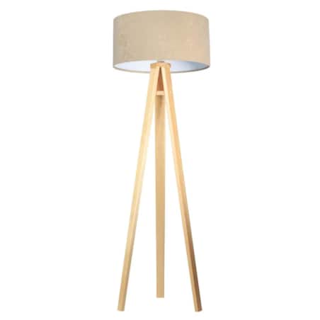 Lampa stojąca HOME 50 beżowa/biała/sosna