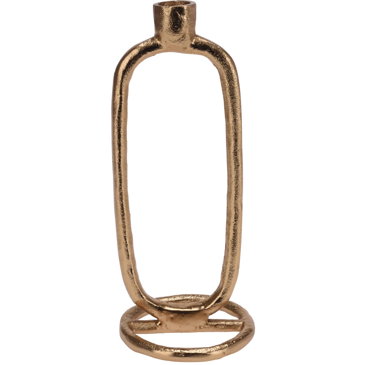 Świecznik dekoracyjny, złoty, aluminium