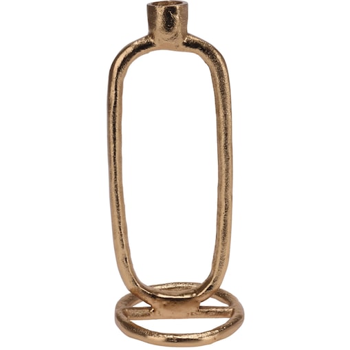 Świecznik dekoracyjny, złoty, aluminium