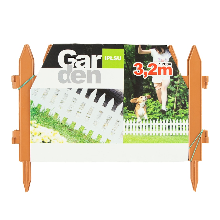 Płotek Ogrodowy 3,22 M Obrzeże Trawnikowe Palisada Terakota