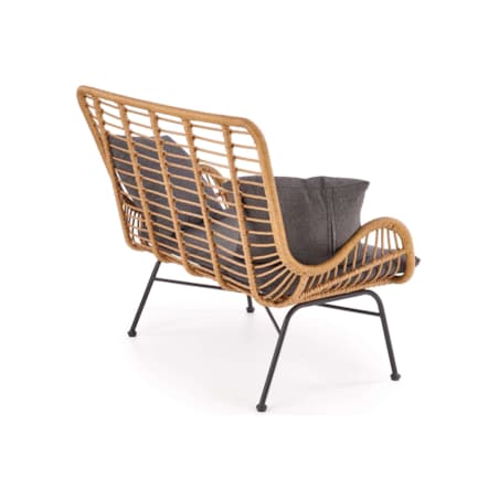 Konsimo ABLA Brązowa sofa ogrodowa w stylu boho