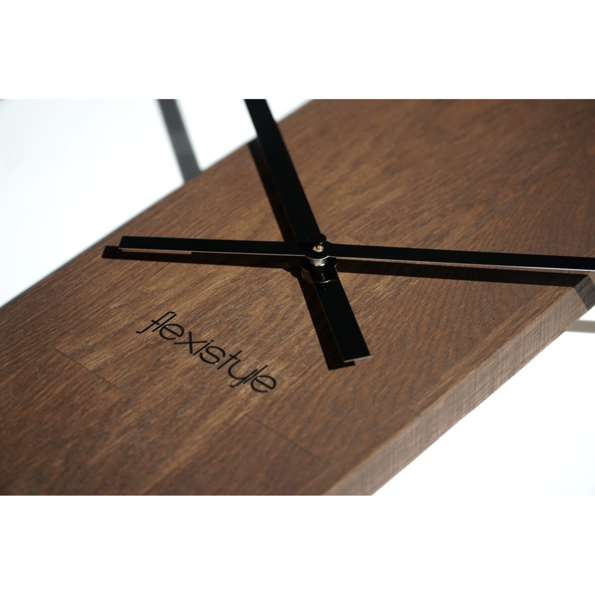 Zegar ścienny drewniany LOFT OVAL brązowy 50cm