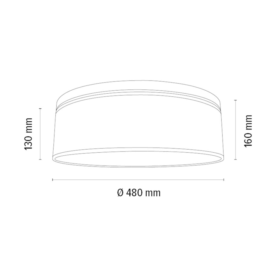 Drewniana Lampa Sufitowa BRITOP Lighting 1xLED 18W Drewno Sosnowe Orzechowe z Beżowo Czarnym Lnem, 1 szt.