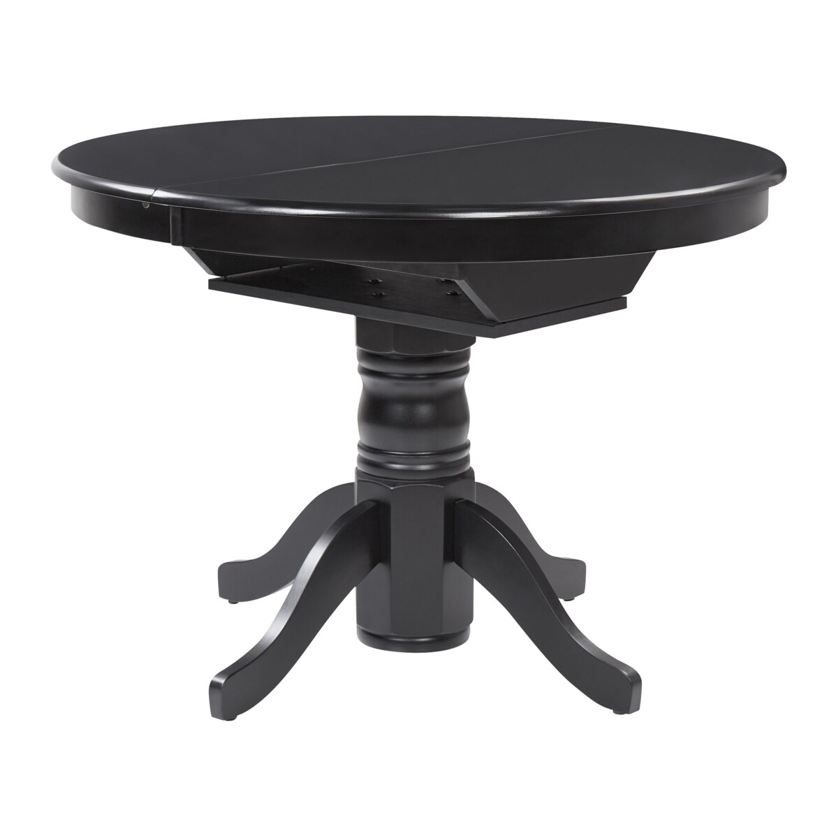 Stół do jadalni rozkładany 106/150 x 106 cm czarny AKRON