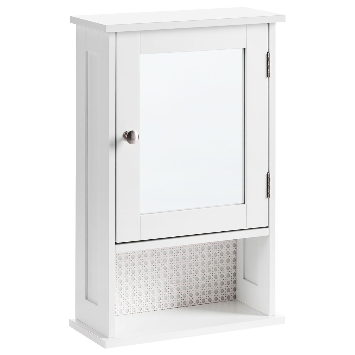 Szafka łazienkowa wisząca z lustrem HUILA 34 cm 53 cm Biały