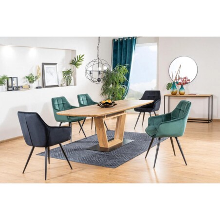 Krzesło LILIA VELVET zielone