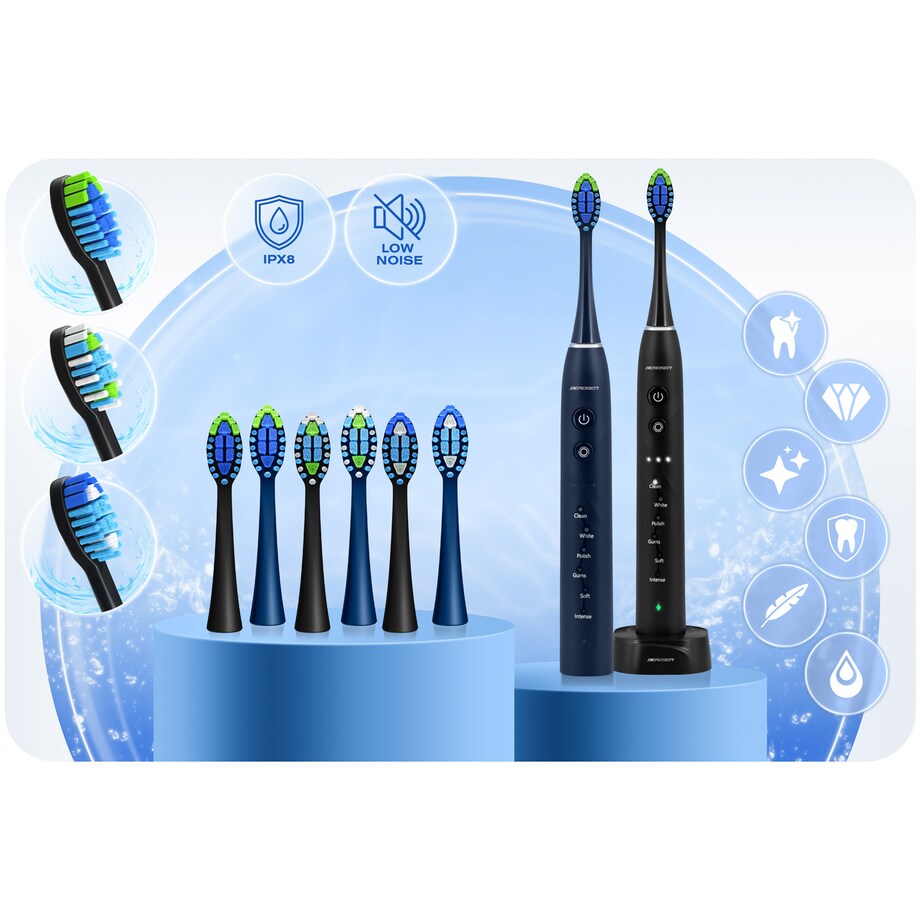 Szczoteczka soniczna do zębów Berdsen Galaxy Duo zestaw 2 szt. 322022