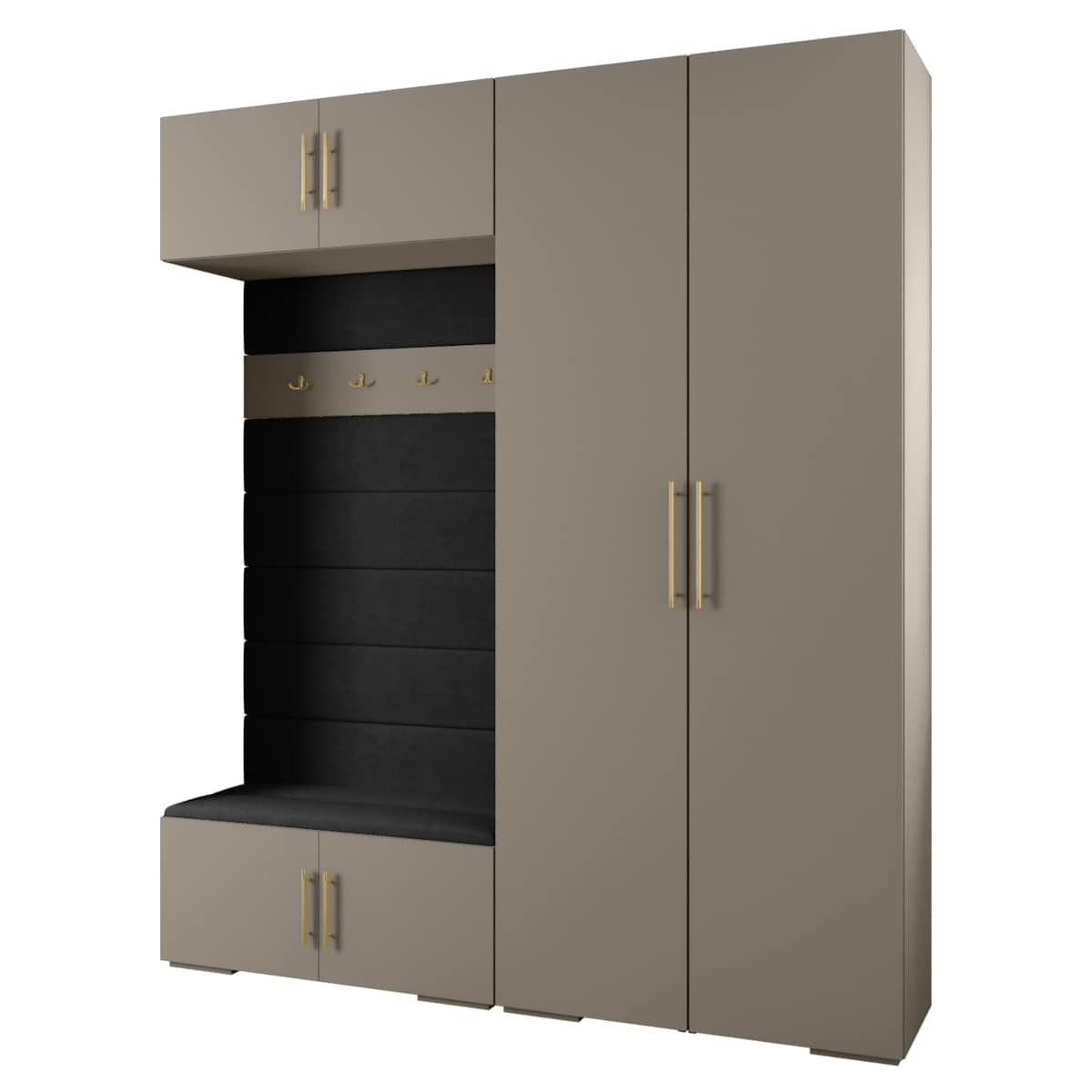 Garderoba do przedpokoju INOVA 3 Z18 kaszmir+złoty+manila18